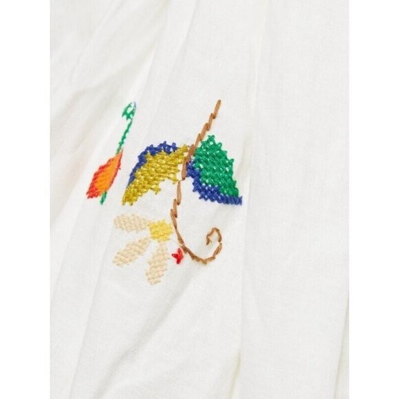 NWT FARM Rio Pitanga Maxi in Off-white Embroidered One Shoulder Cut-out Dress M - Picture 3 of 7